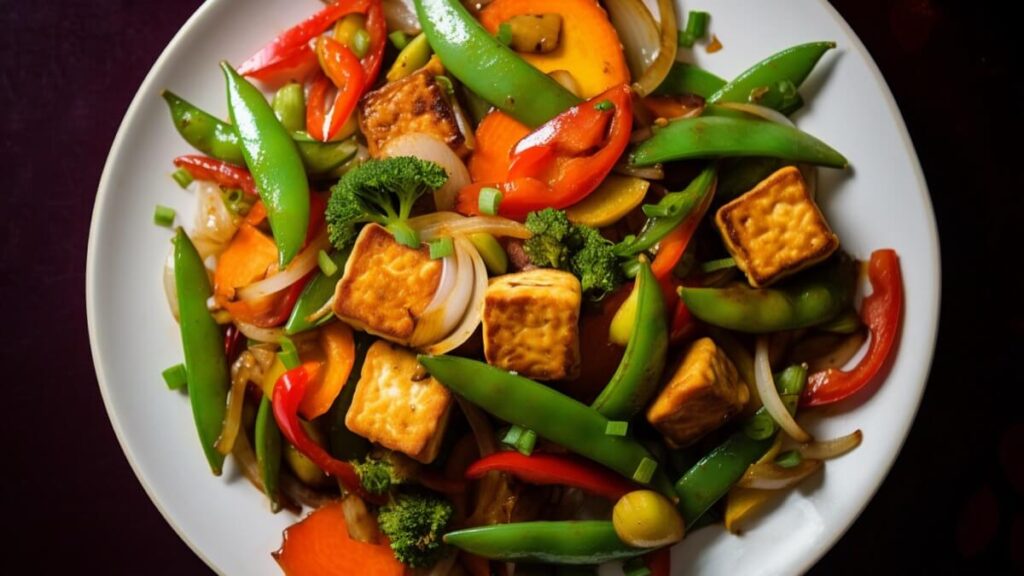 Grillowane warzywa z tofu